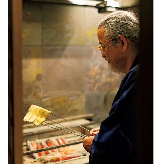 京都烏丸にある鰻屋「大國屋鰻兵衛」の店主山岡さん