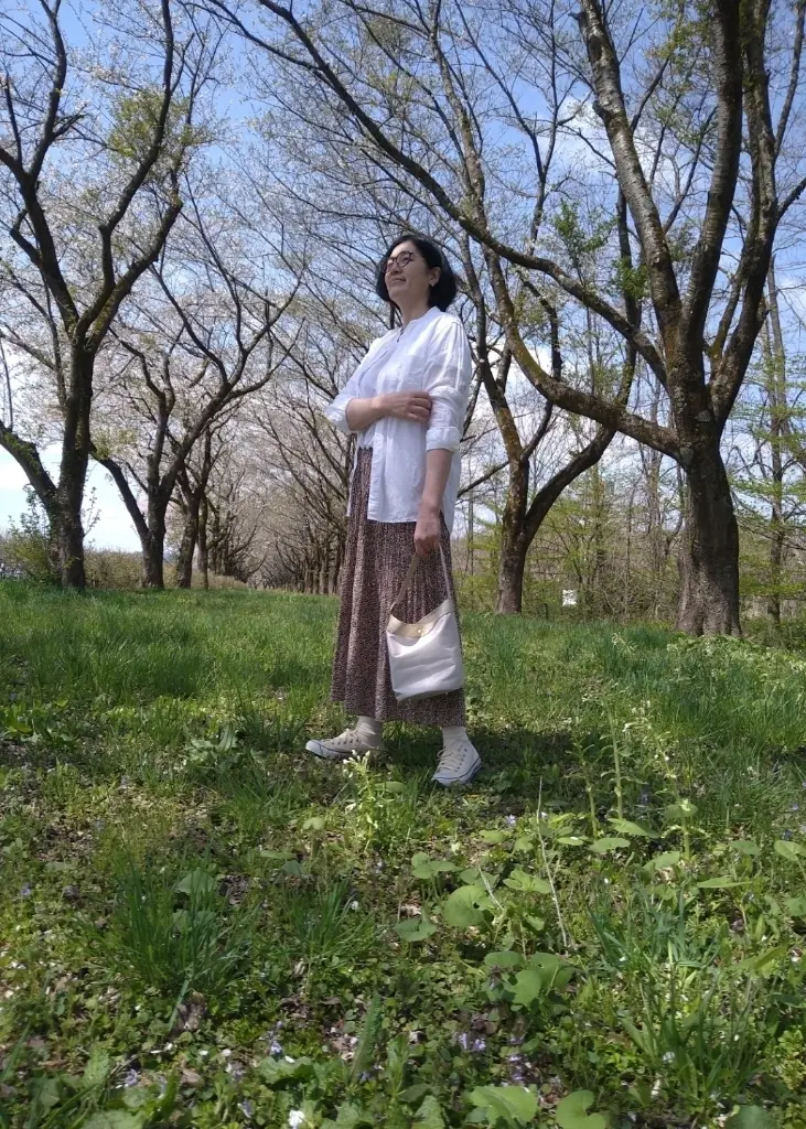 葉桜トンネル写真