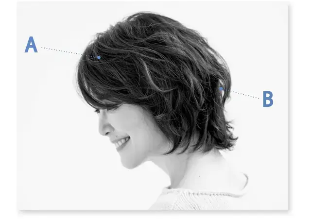 まとまりと動きを両立させる、ワザありパーマ