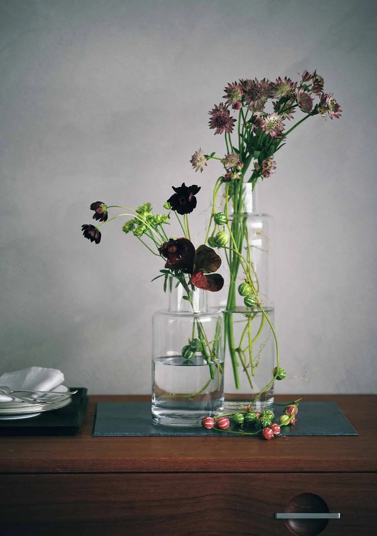 リビングの花はリラックス感を生み出して