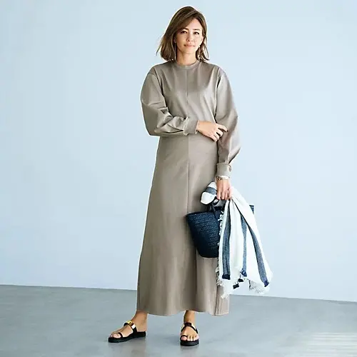 CINOH×eclat コットンジャージードレス ￥35,200