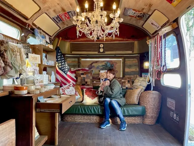 店内のフォトブース