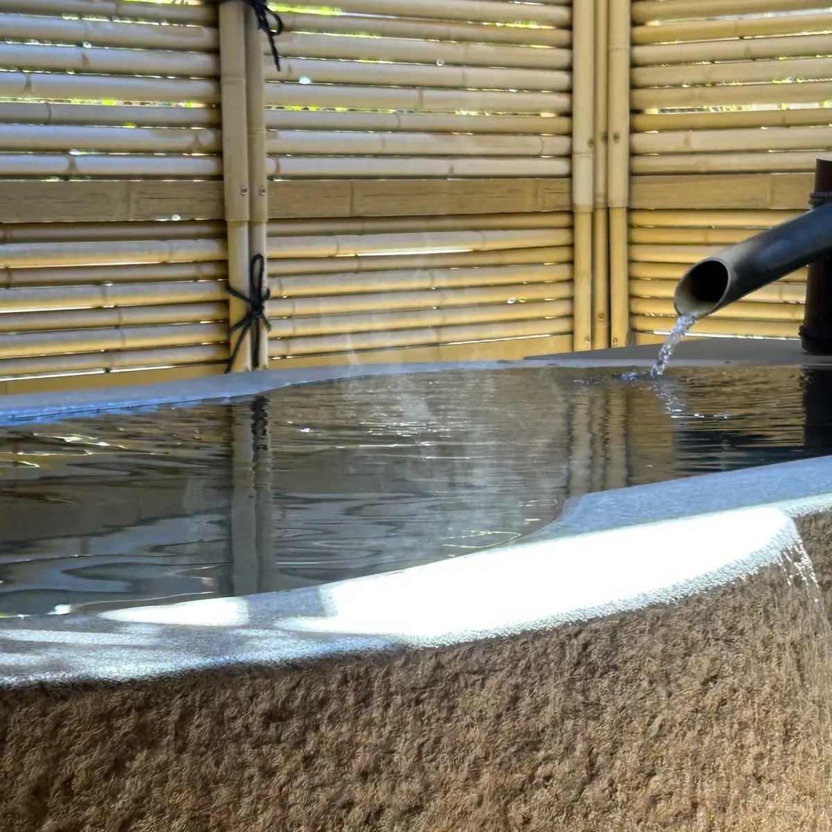 客室にある露天風呂