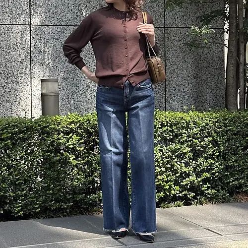 【50代秋コーデ】気温26度の服装。肌寒の画像_18