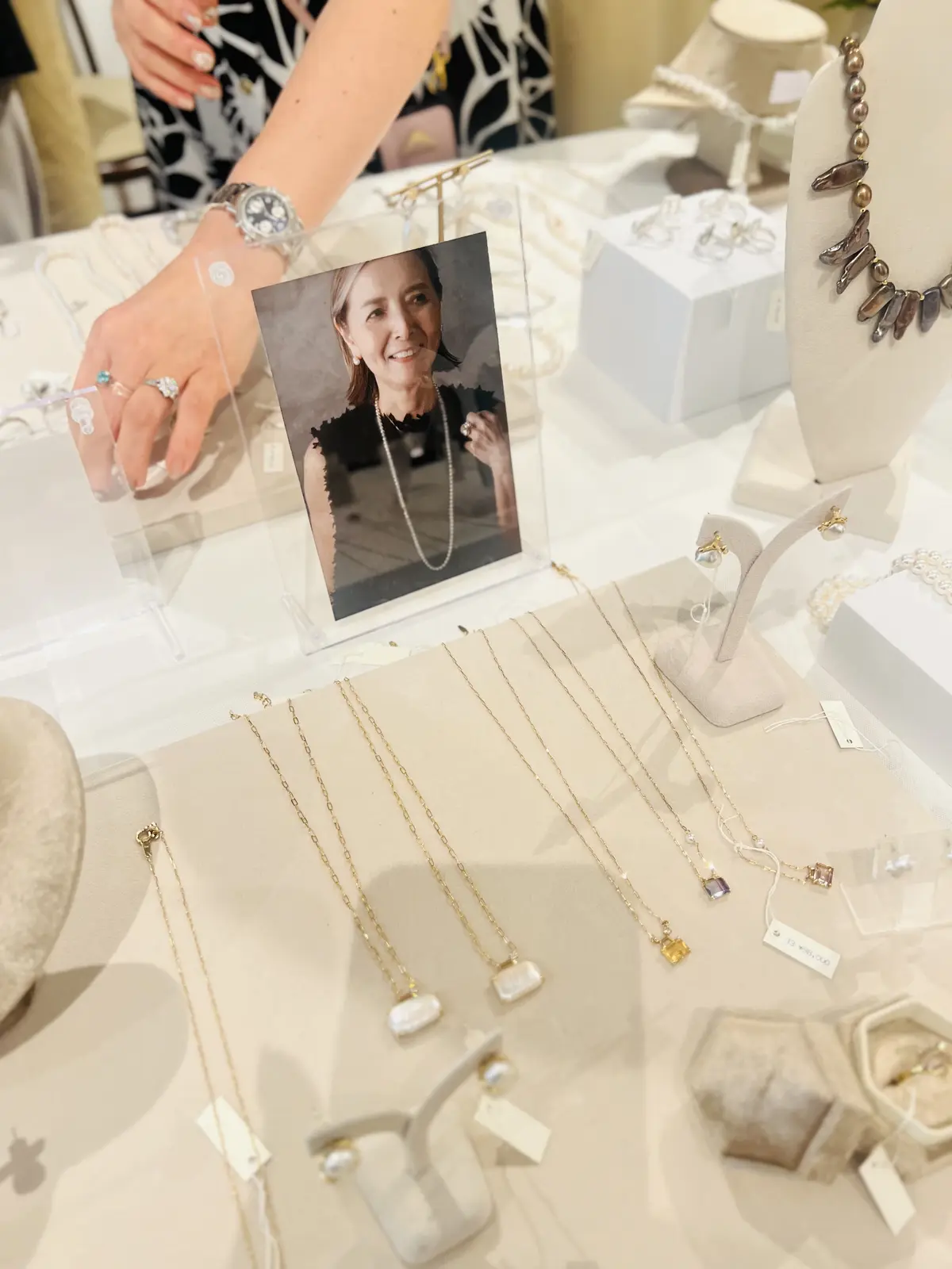 会場には素敵なジュエリーがいっぱい！