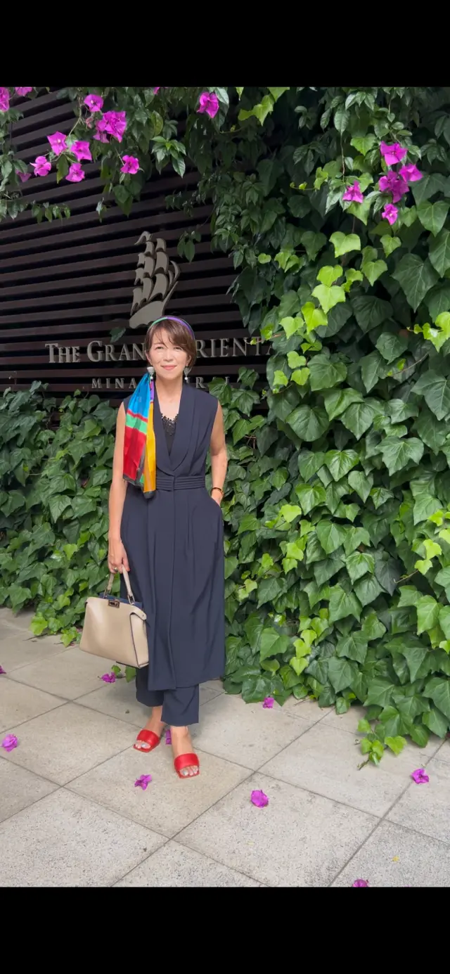 スカーフをターバン風にアレンジの画像_2