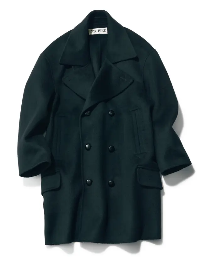 アンスクリアのビッグシルエットピーコート