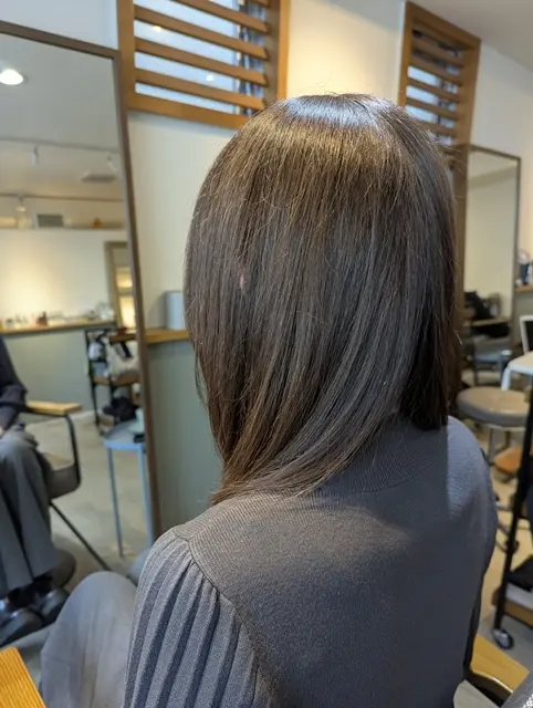 札幌ヘアサロン「noine」でカット＆カラー＆トリートメント後の写真です