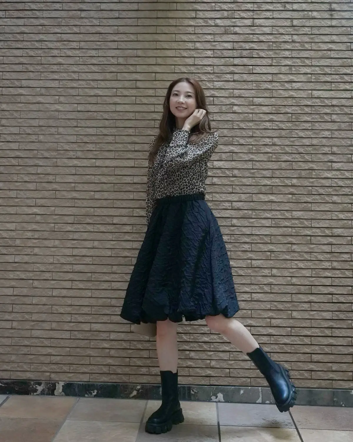 レオパードブラウス🤎🖤抜け感コーデ🍂の画像_10