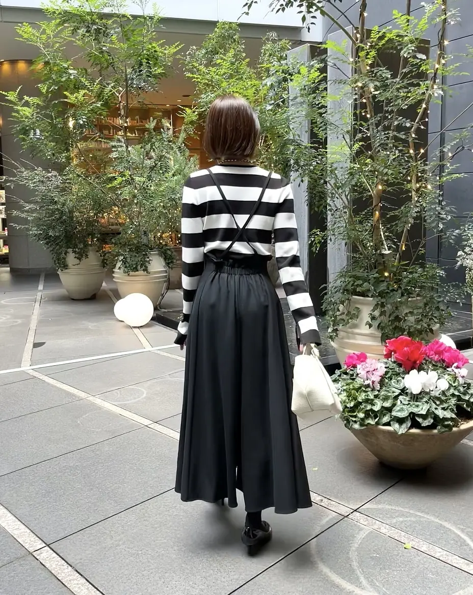 太めボーダーでミロ展へ★の画像_2