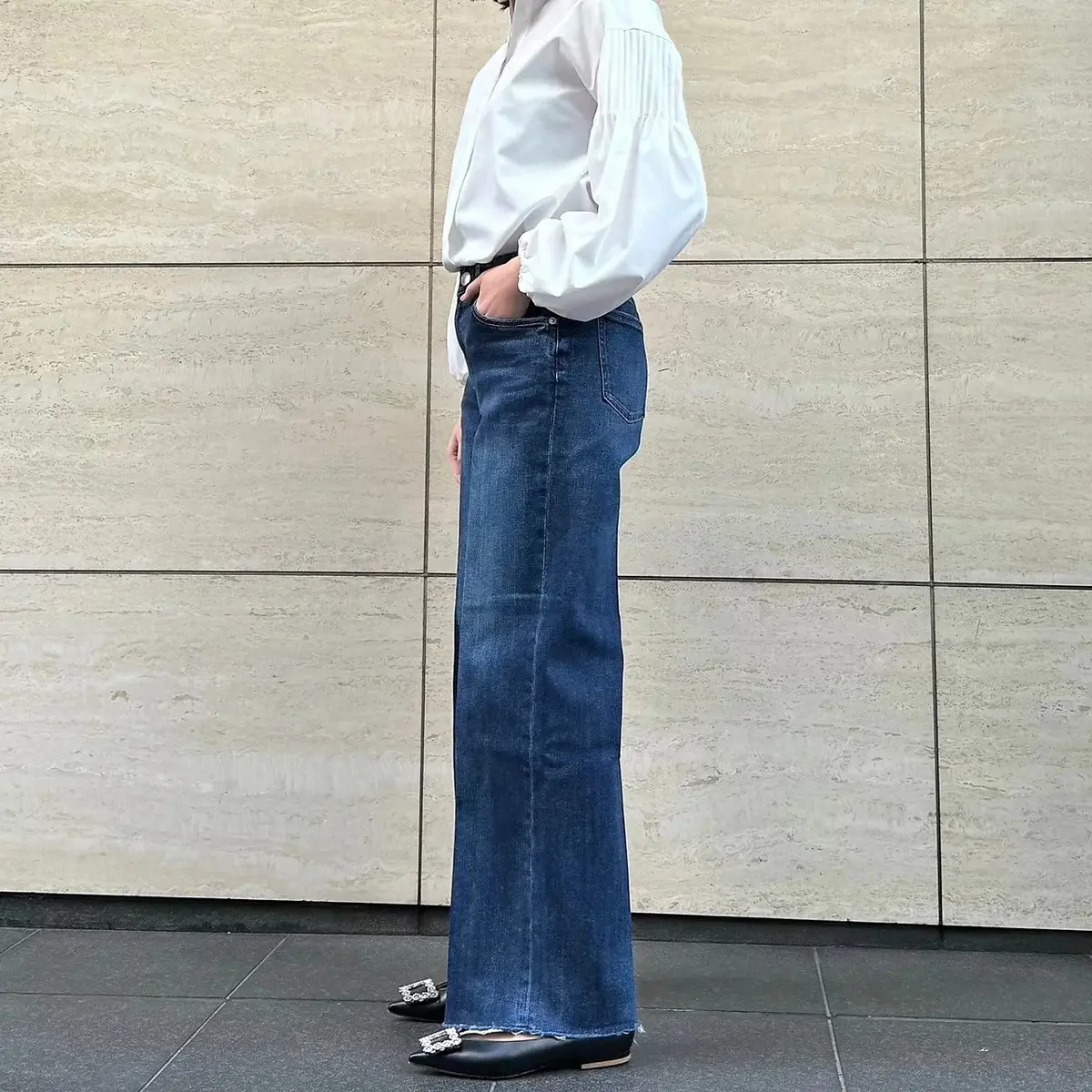 【50代デニム】美脚も洒落見えもこれ1本の画像_4