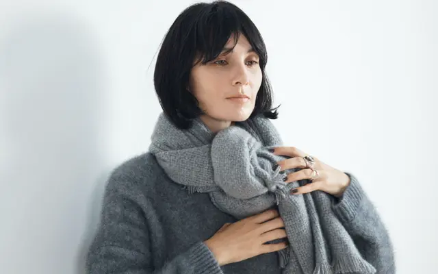 アソース メレのフリンジストール「ミラノ巻き」