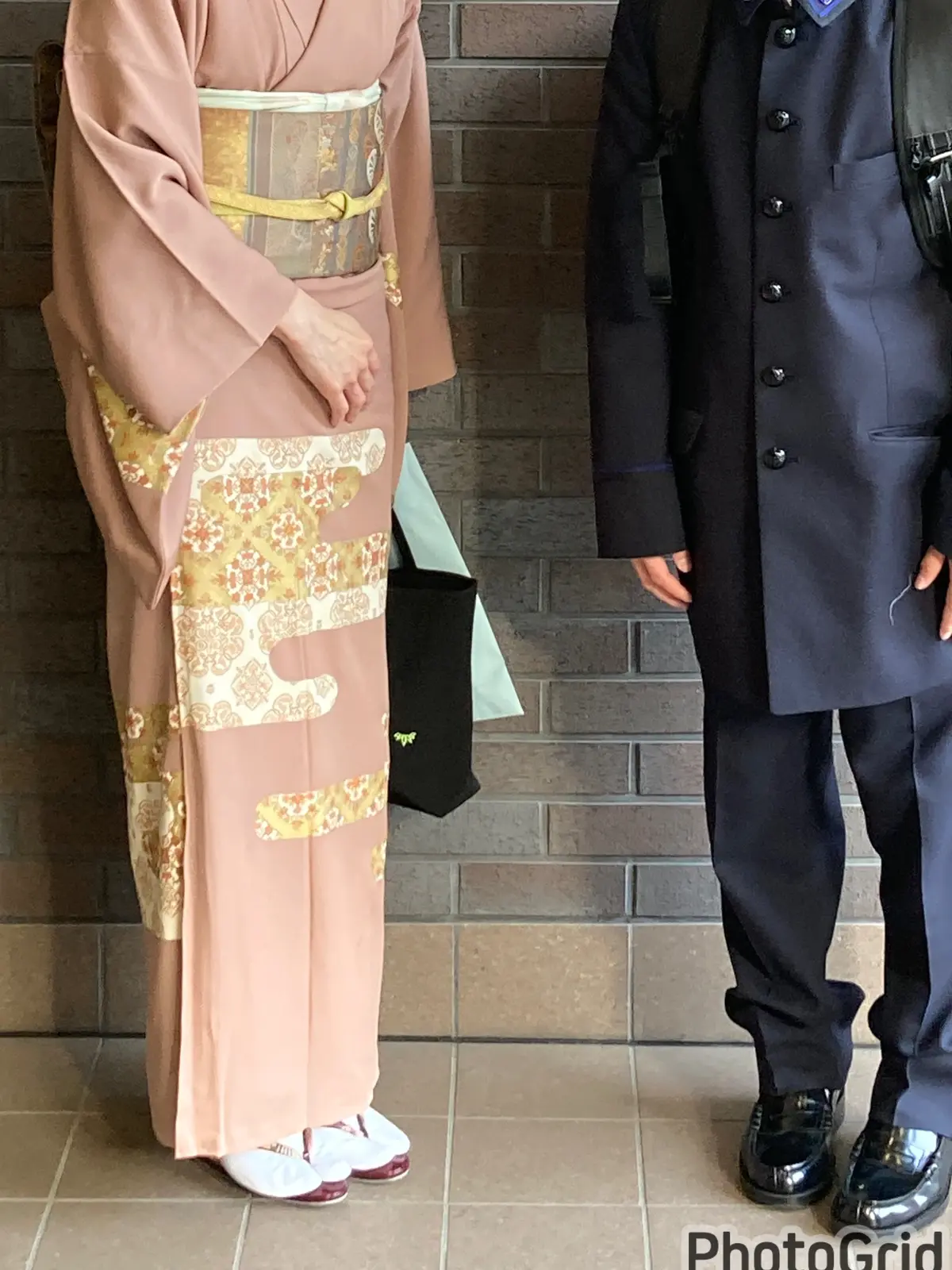 入学式は桜色のお着物での画像_2