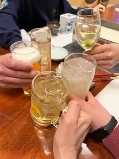 とりあえず乾杯！おめでとう！