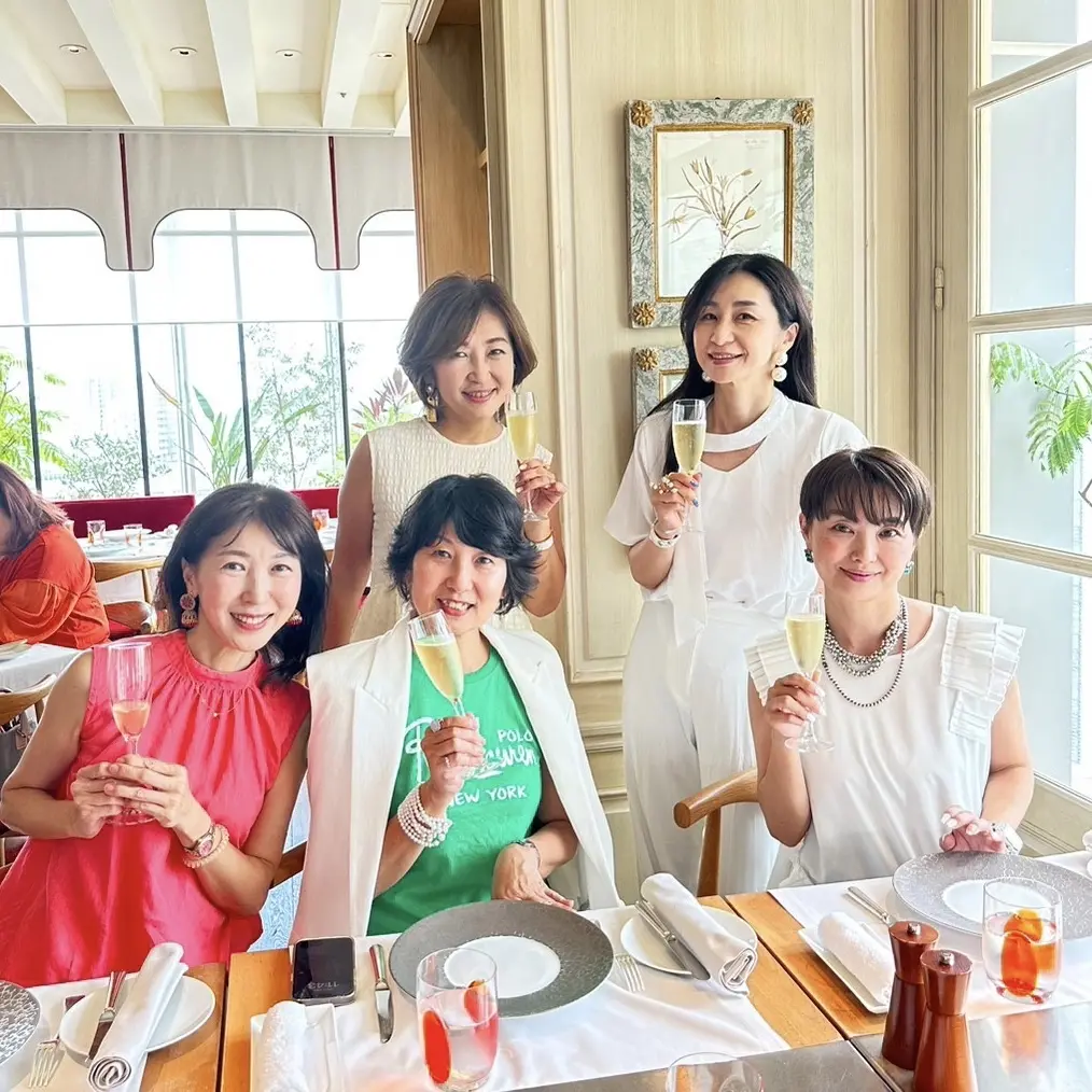 左からmonyet★さん、ミキティさん、みっきーさん、左上OG non-noさん、私