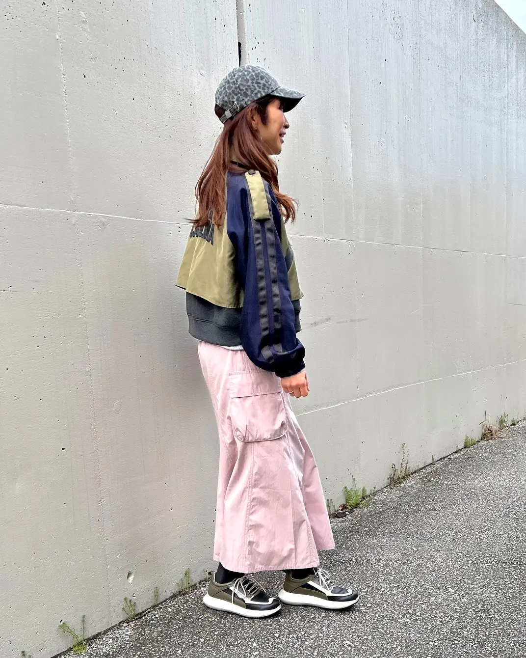 淡いピンクのGUスカートで春らしさを取りの画像_8