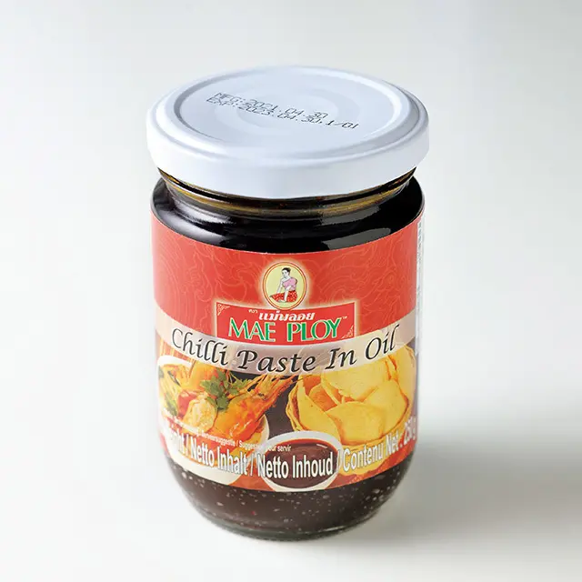 タイのXO醬といわ れるチリインオイル。