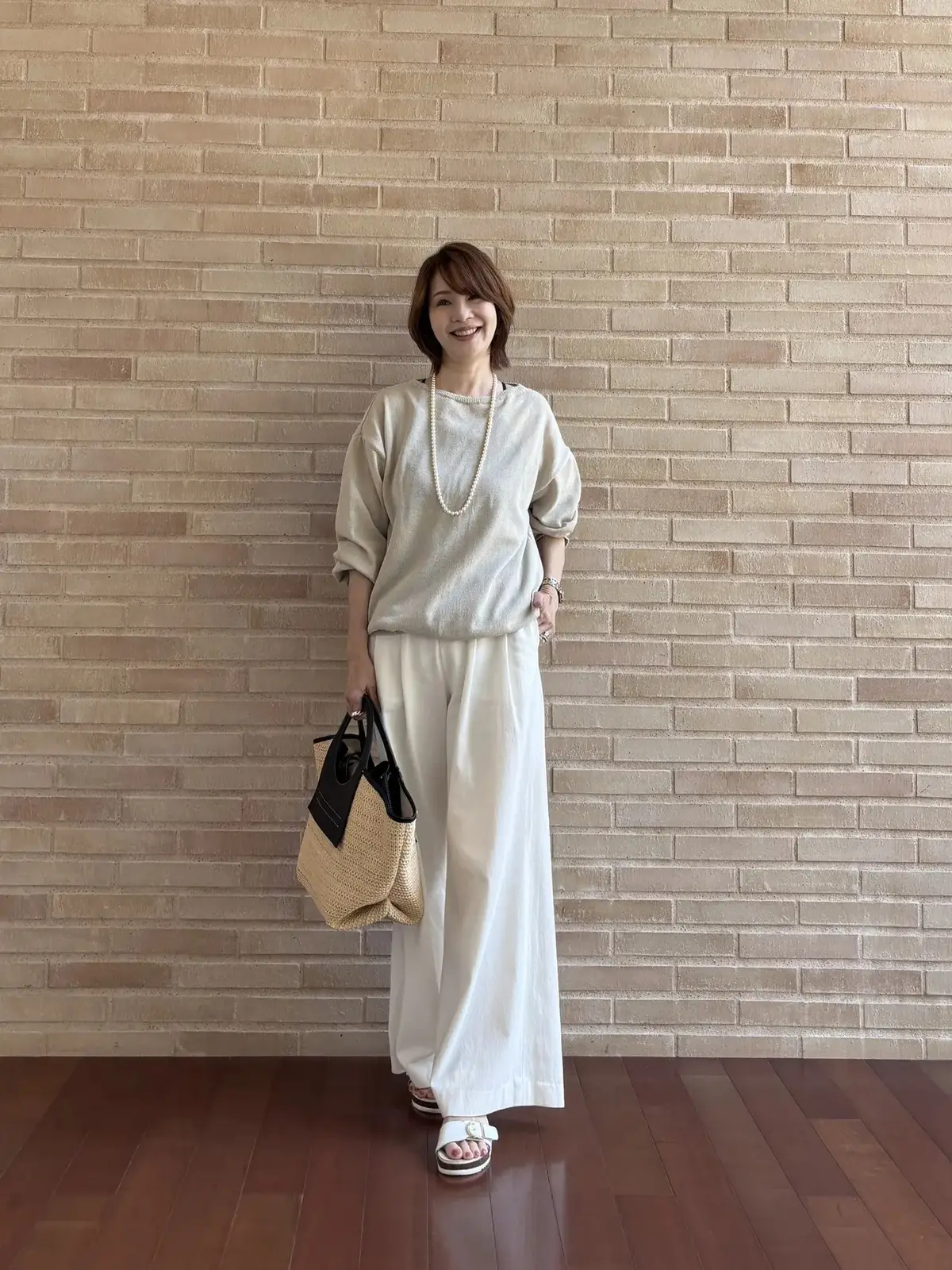 ちょっと贅沢ランチの日のコーデ