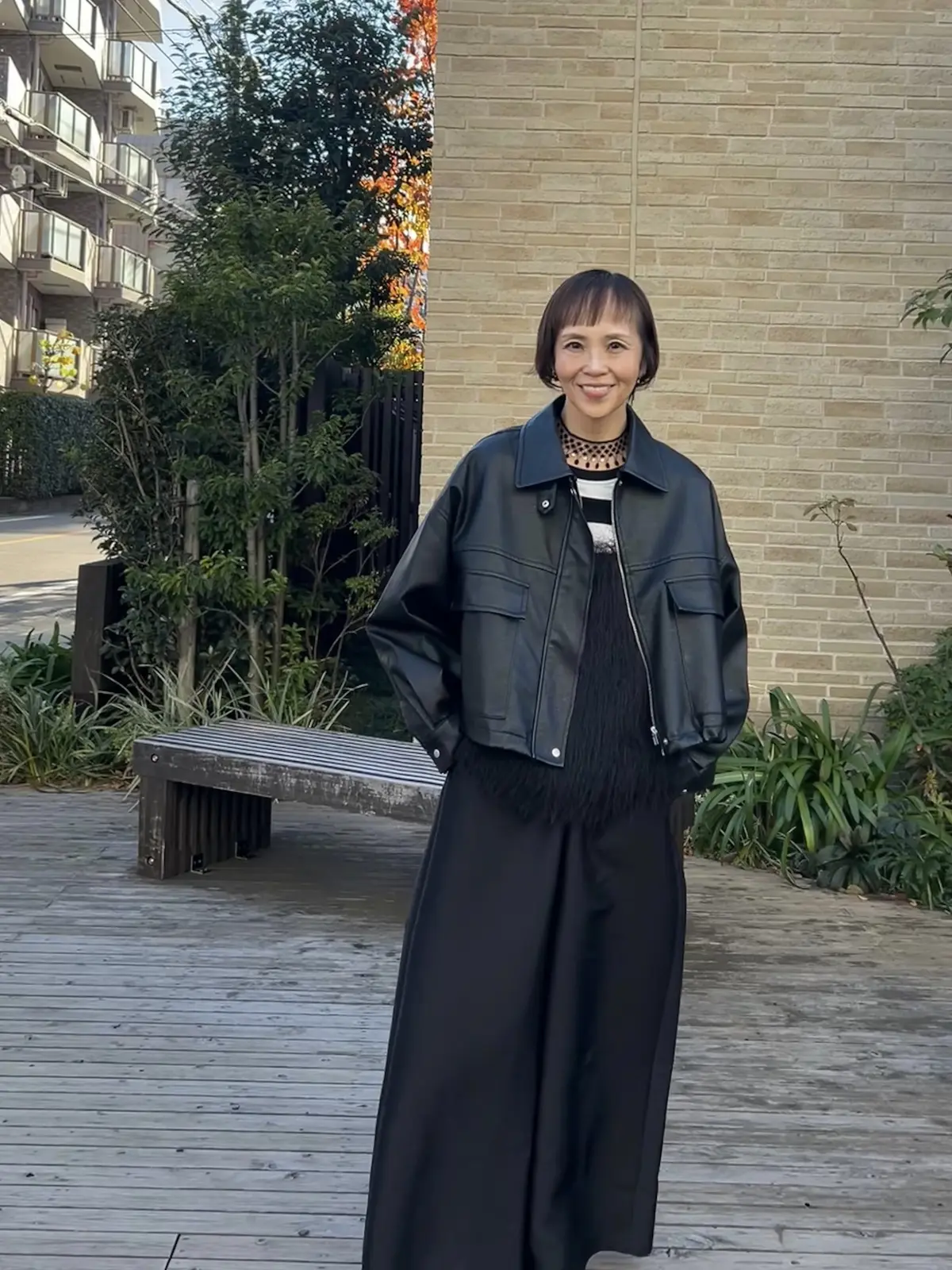 黒レザー✖️ボーダーは相性がいい 大好きの画像_6