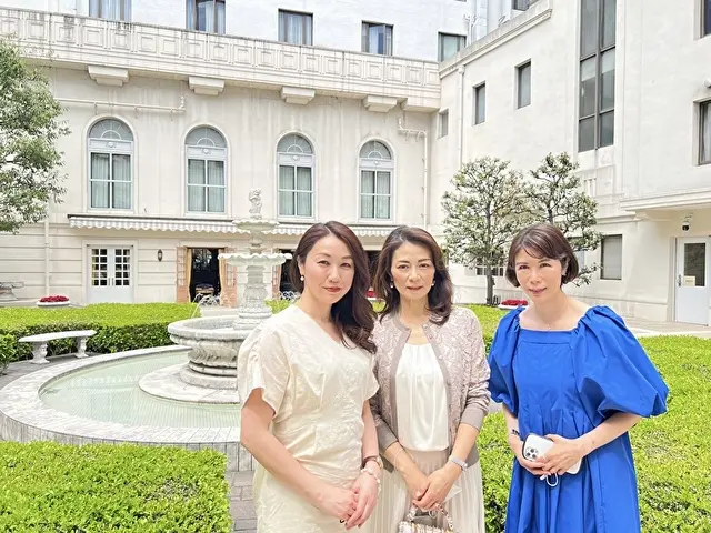 パティオで記念撮影！