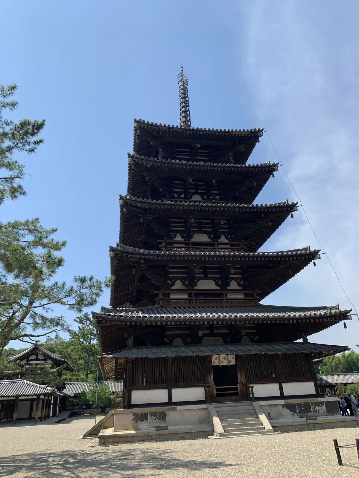 五重塔（国宝）は法隆寺のシンボル的存在