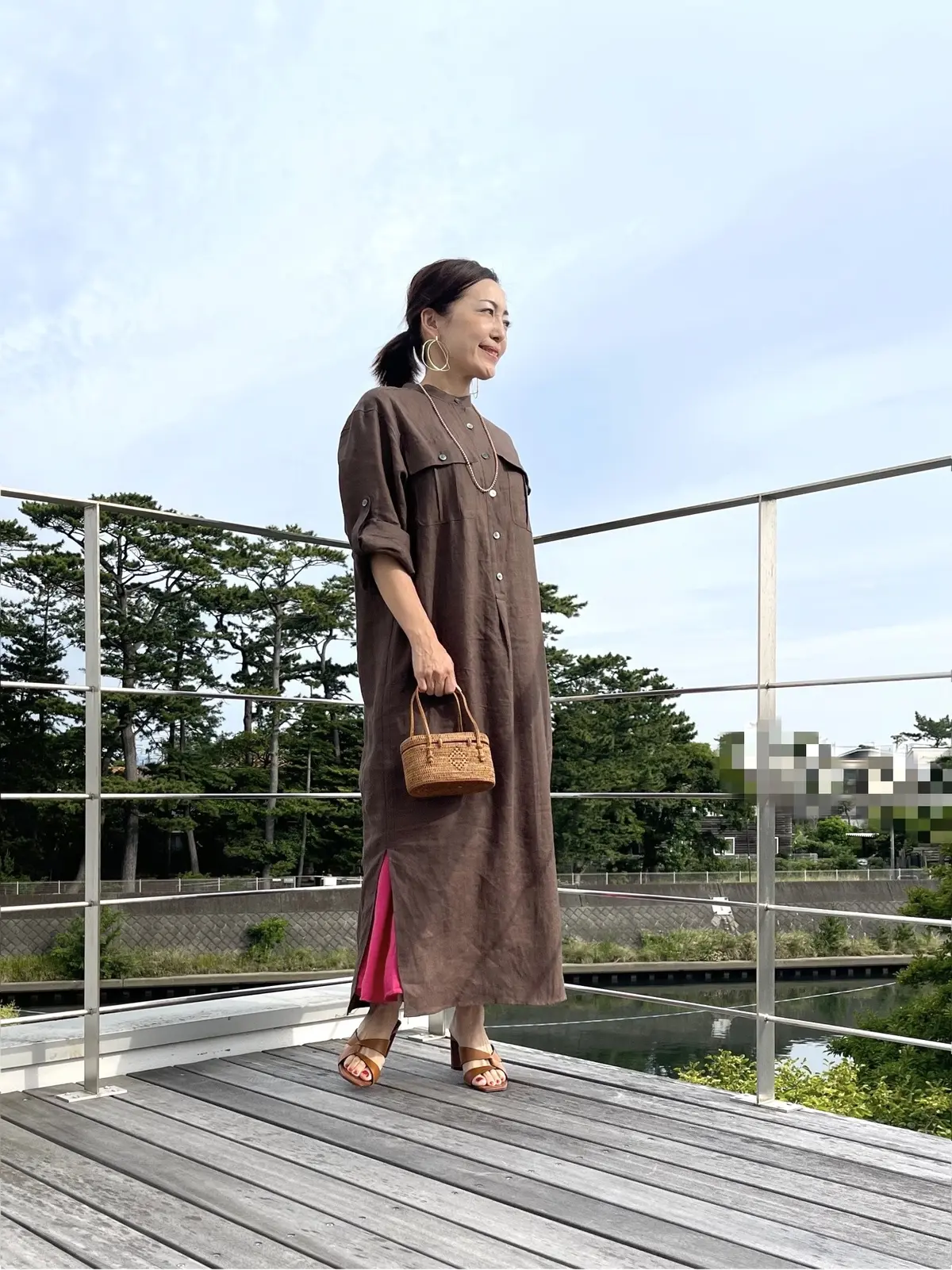 華組ワンピースコーデ