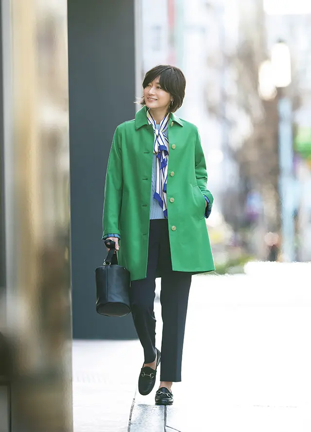【Vivid green】みずみずしいグリーンで好感度の高いさわやかなスタイルに！