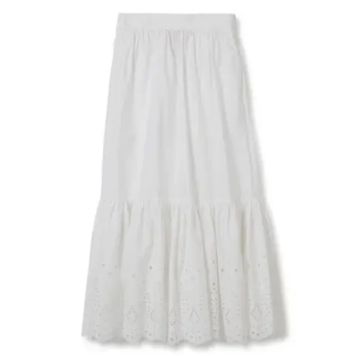 N.O.R.C カットワークティアードスカート ￥22,000