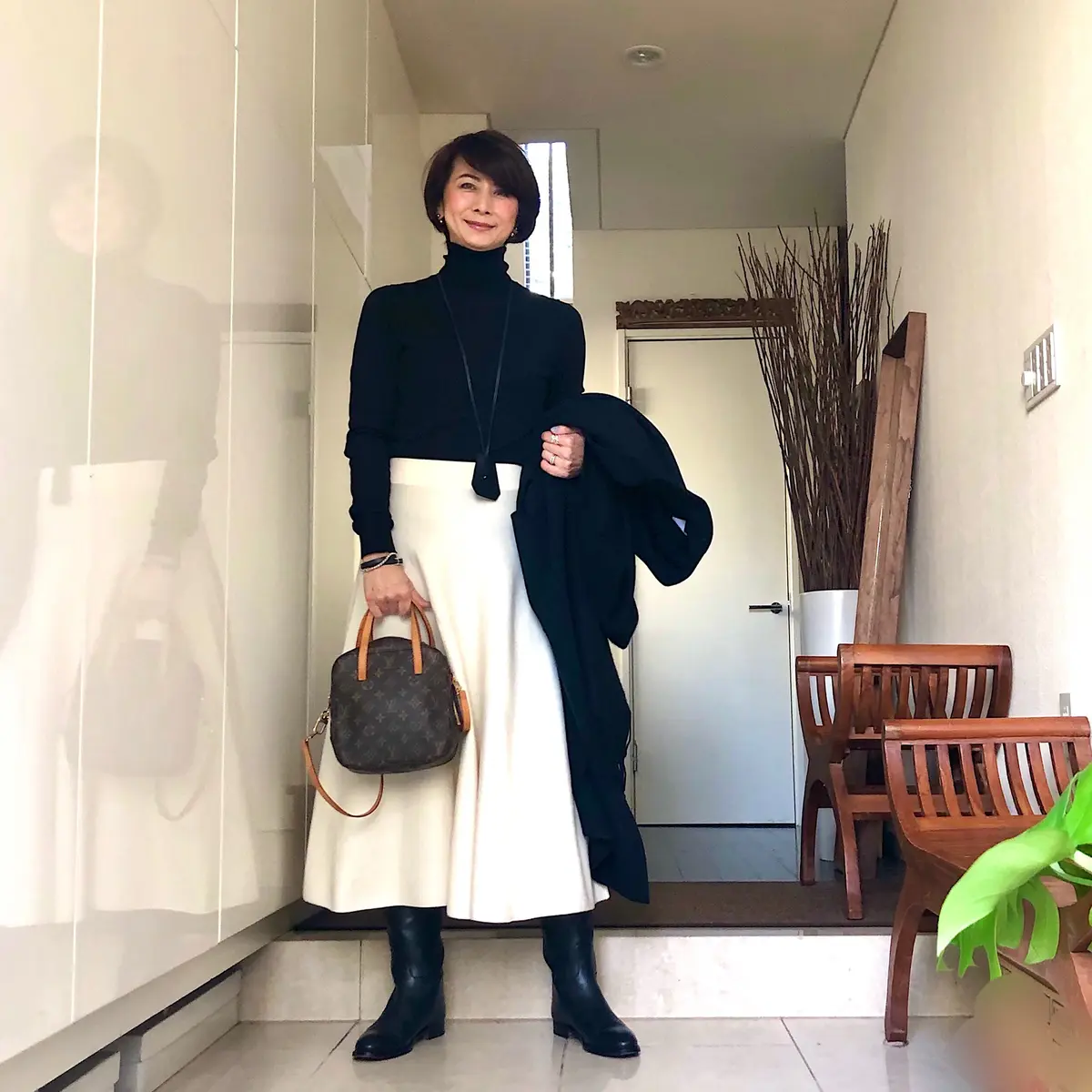 黒白コーデで 今年最後のお楽しみへの画像_4