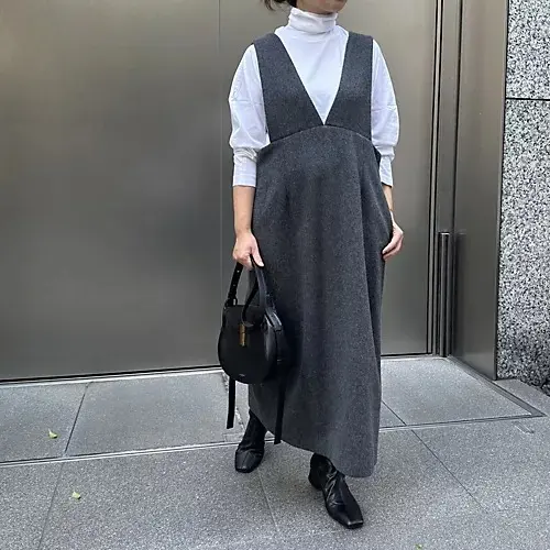 【50代 ワンピース】秋ワンピースで大人の画像_26