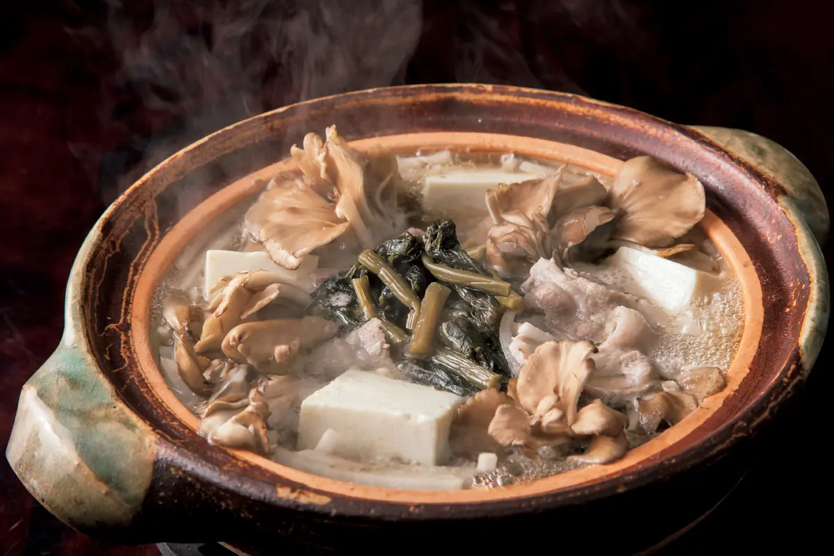 料理家 山本麗子さんの野沢菜鍋レシピ