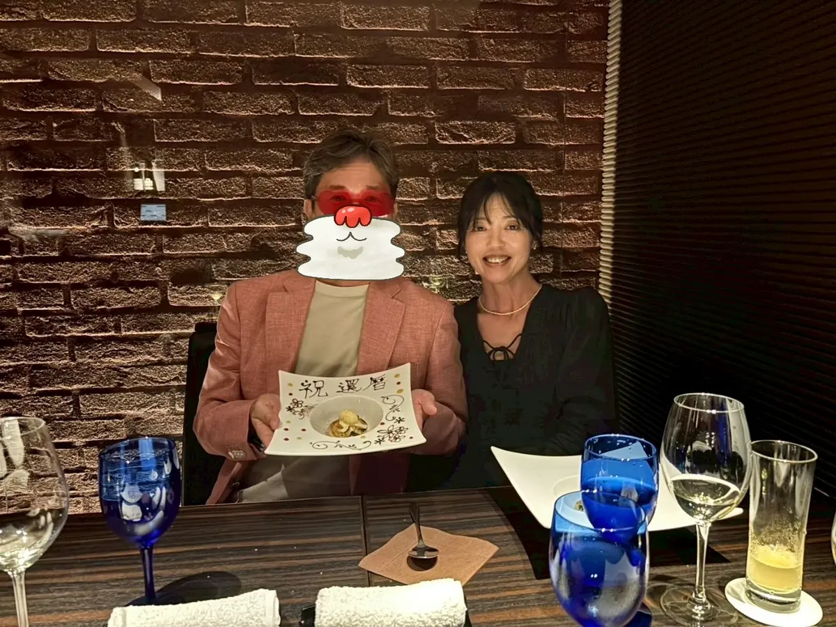 還暦祝いは、銀座のお気に入りレストランでの画像_7