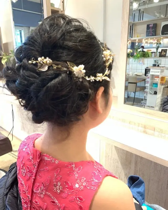親子でお世話になっているサロンでヘアメイク