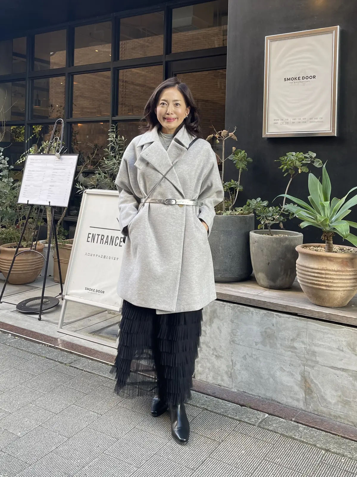 グレーコーデで華組横浜ランチの画像_5