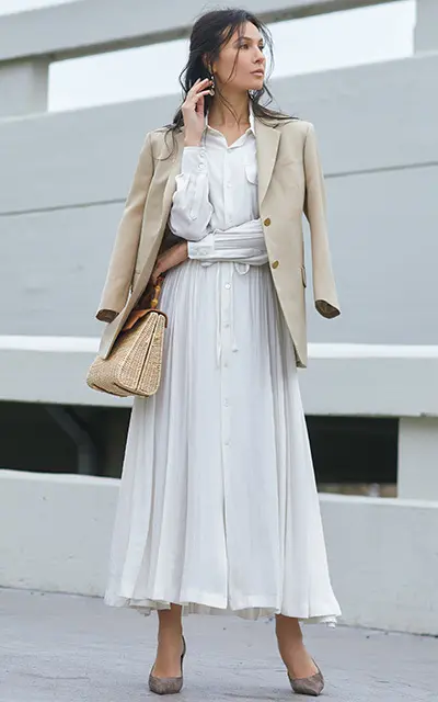 シャツドレスコーデ3