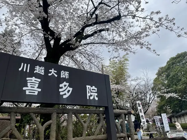 川越市喜多院の入り口