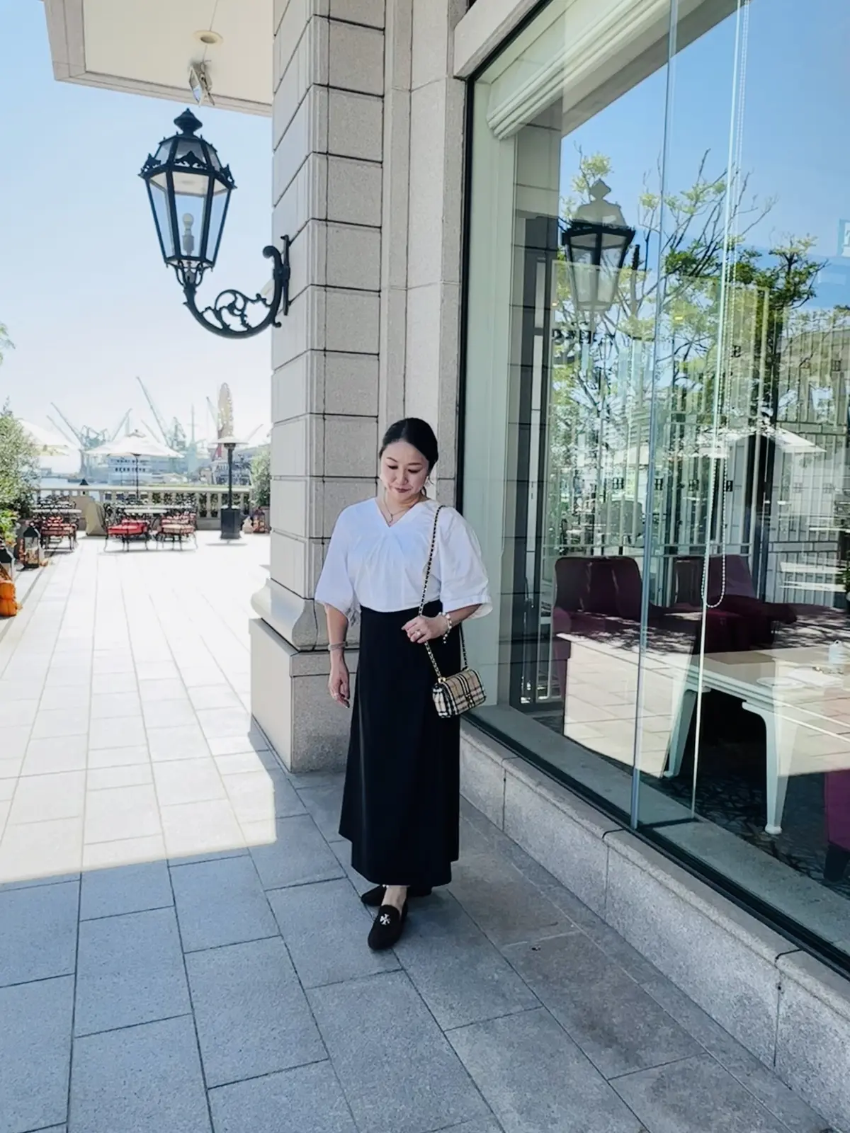 この日のコーデは暑い日だったのでなるべく涼しいコーデに！