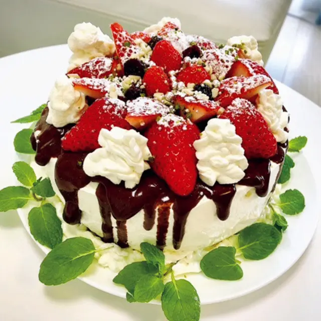 カフェ風の 手作りスイーツは 見た目も魅力！