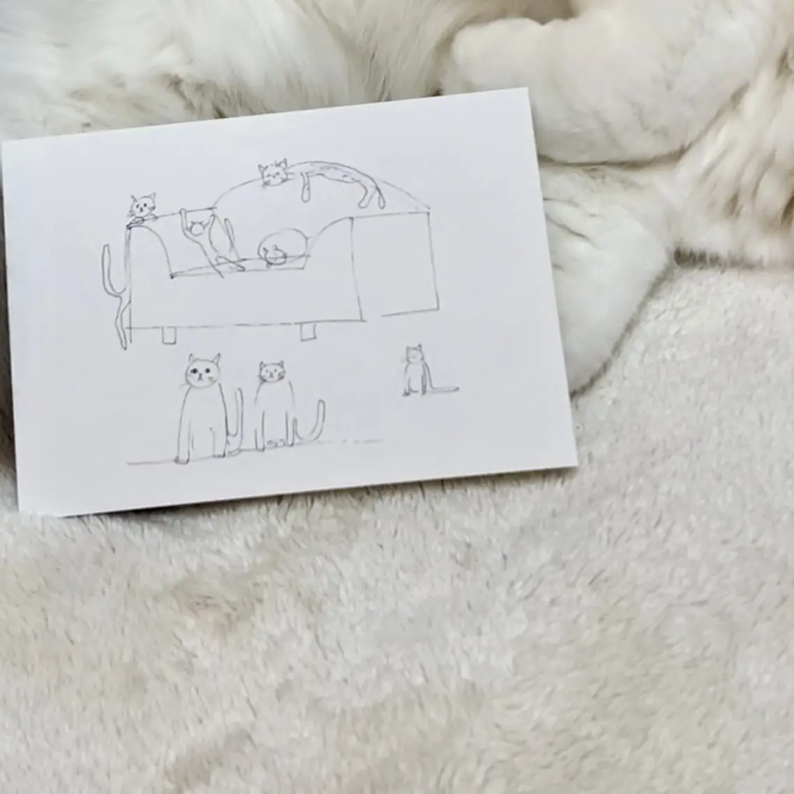 ~ハウ・ハイ・ザ・ムーン~のイメージスケッチのポストカード