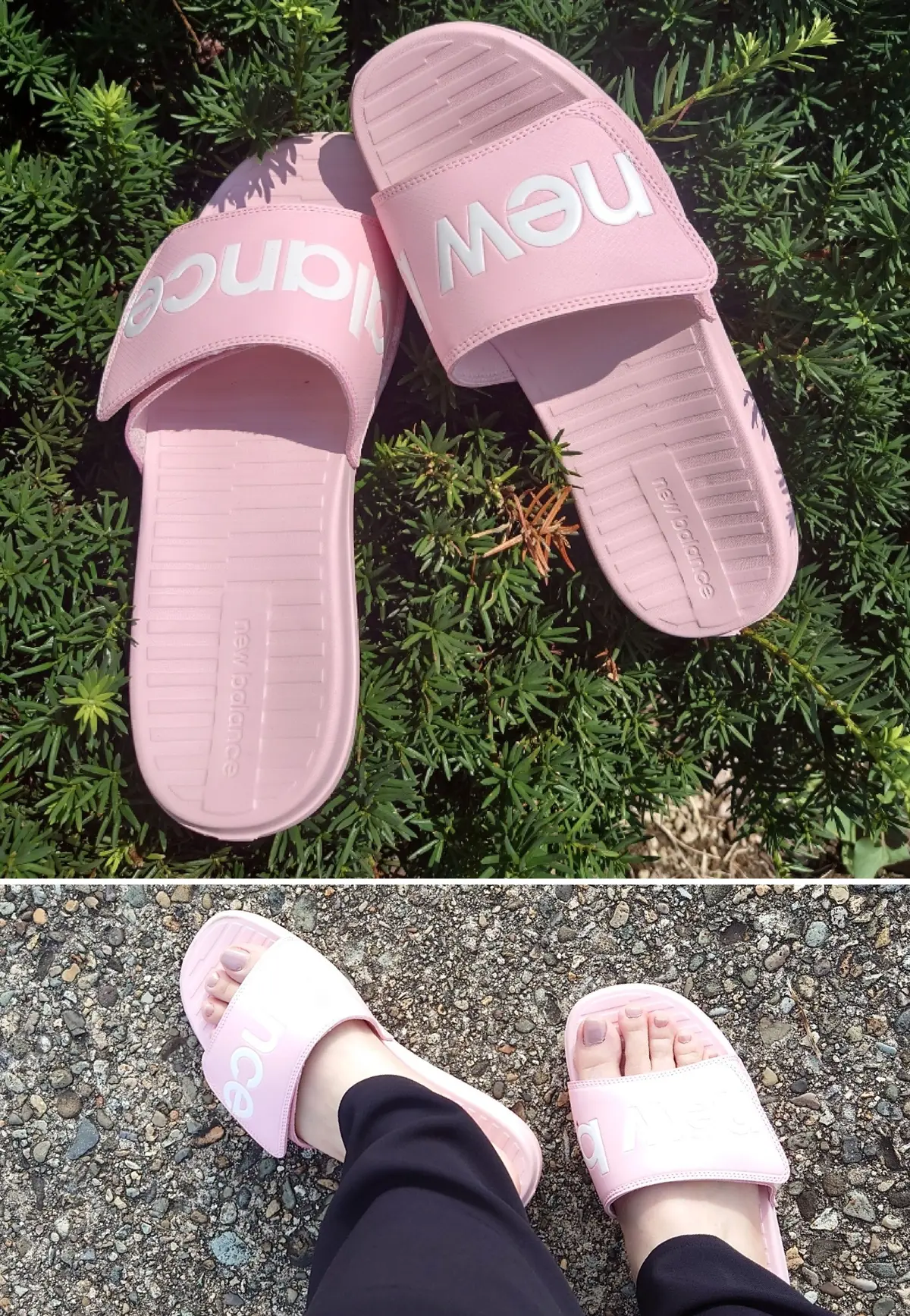 ニューバランス野ピンクのサンダル