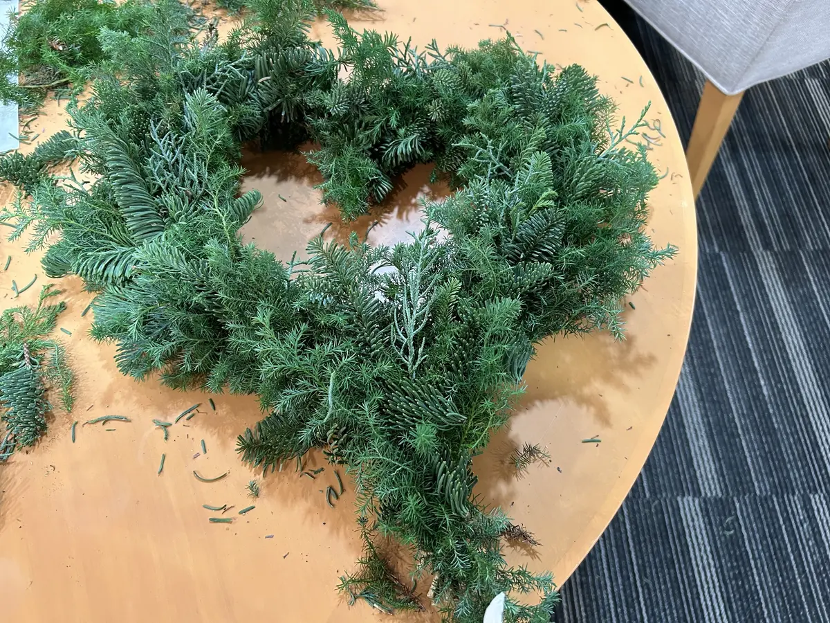 二子玉川でパリスタイルクリスマスリースのの画像_12