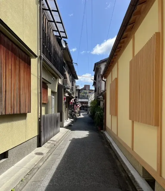 ろじうさぎのある道