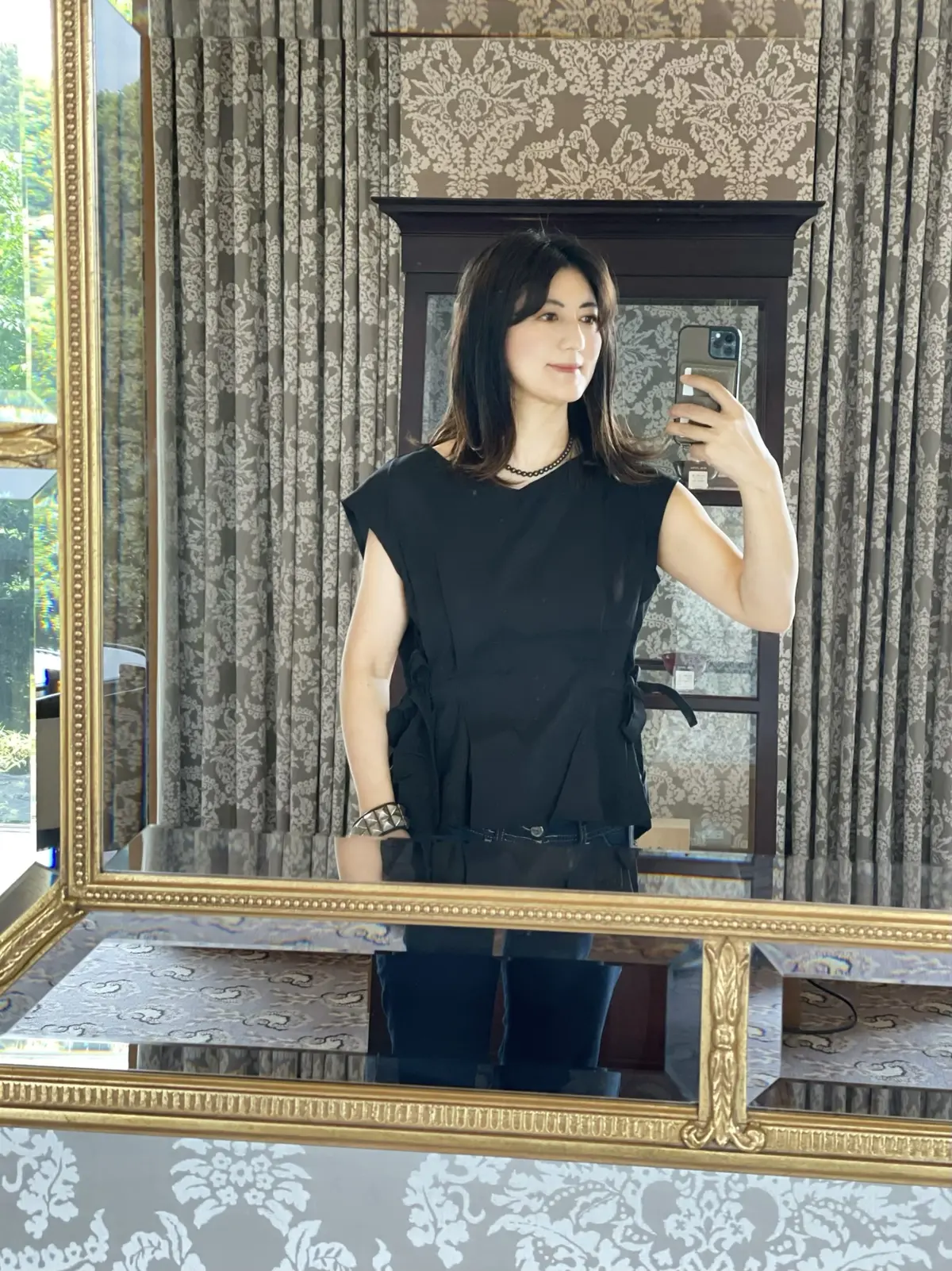 プチプラノースリーブで、椿山荘ランチの画像_1