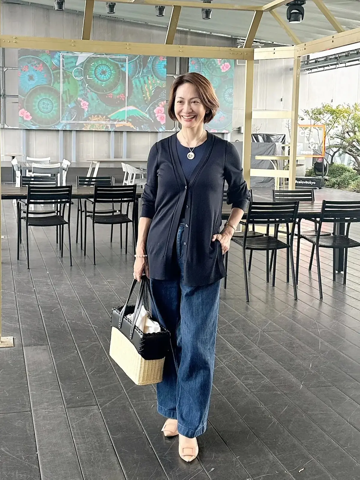 ユニクロ デニム愛用 エクラ華組  岡部みわこさん