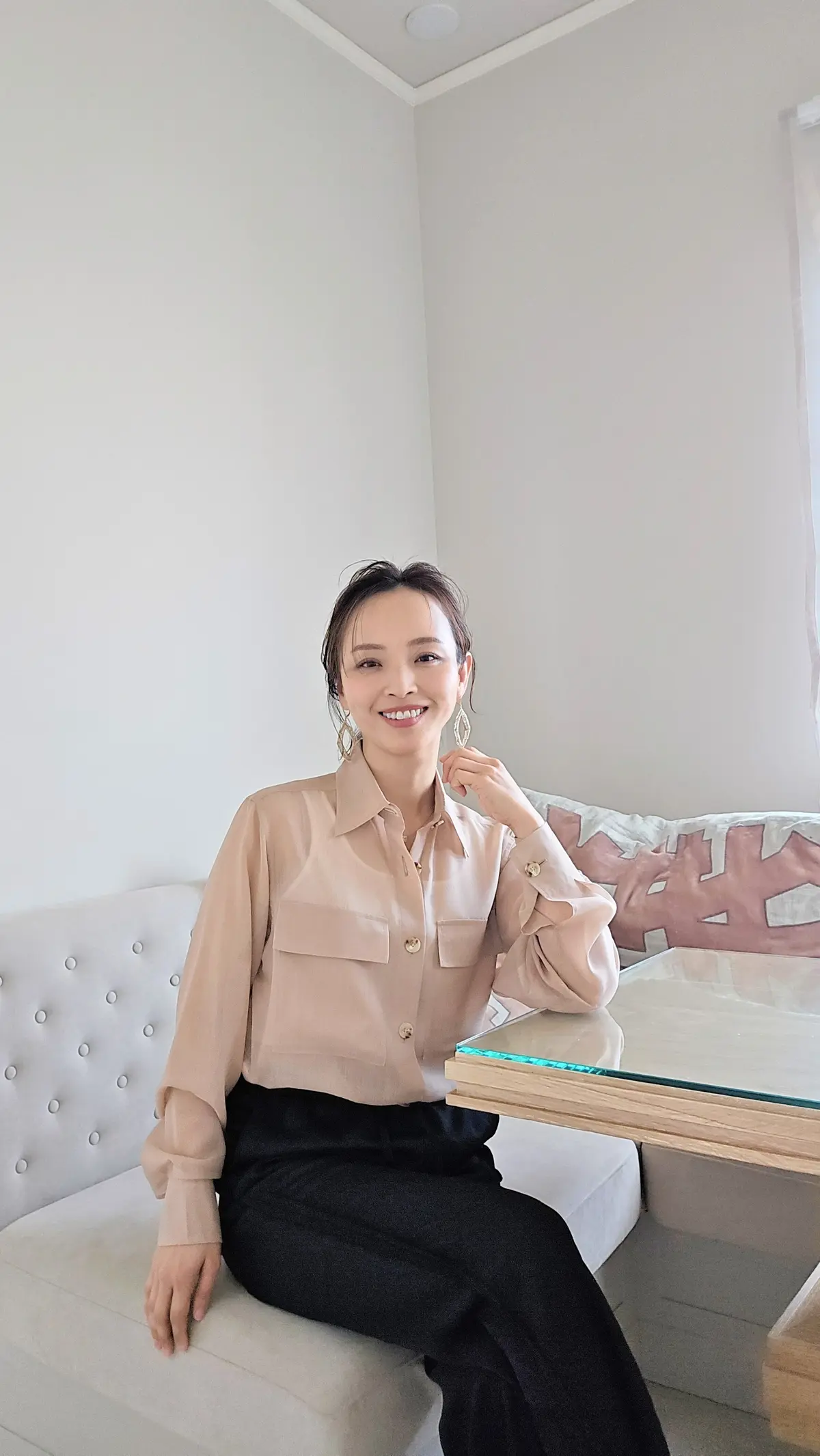 【春コーデ】透け感シアーシャツを着回し　の画像_5