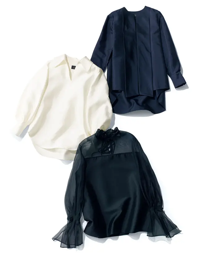 ミカコ ナカムラの「シルクブラウス」