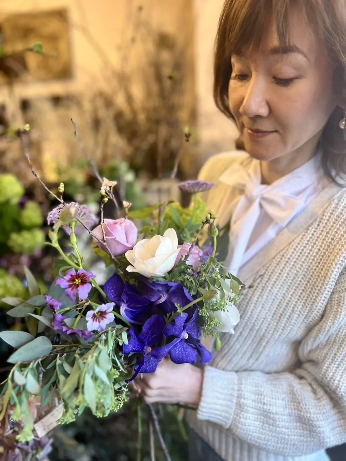 楽しみにしていた桜のブーケを束ねにの画像_13