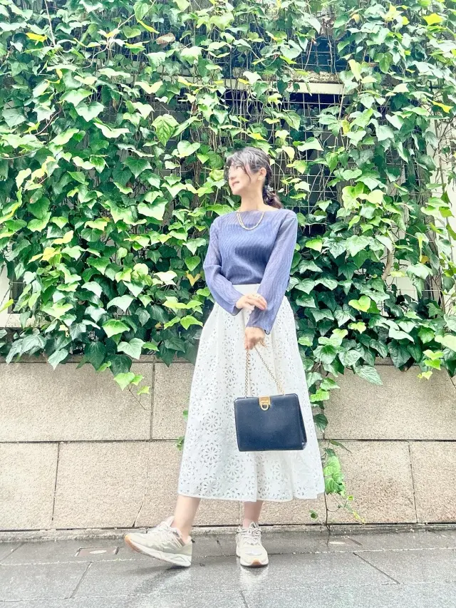 シアートップスで朝活コーデの画像_1