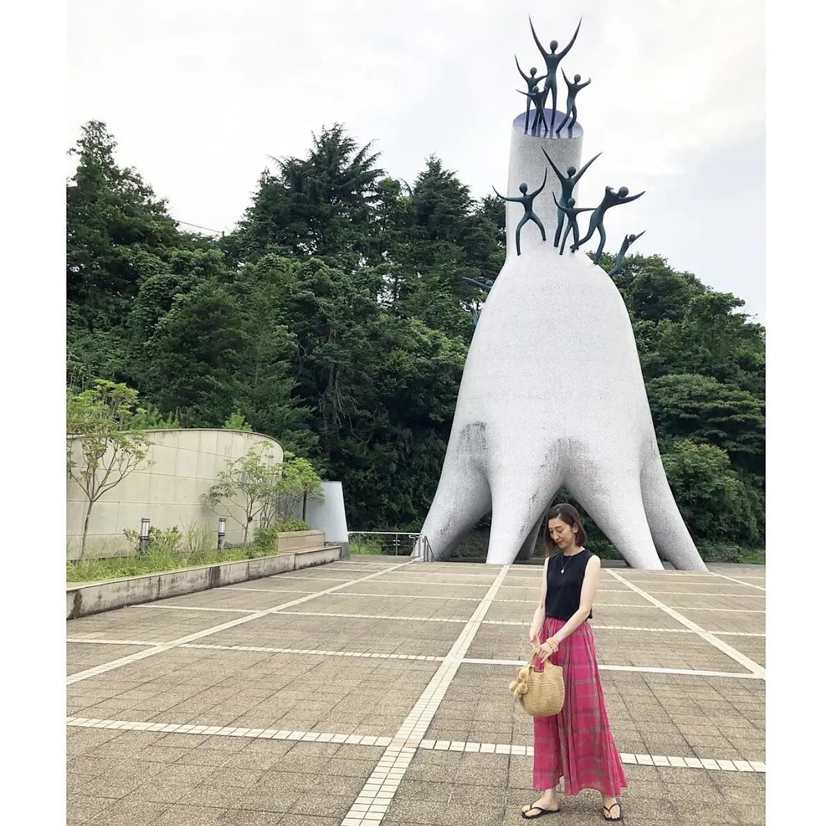 ピンクスカートで、岡本太郎美術館へ❤︎の画像_1