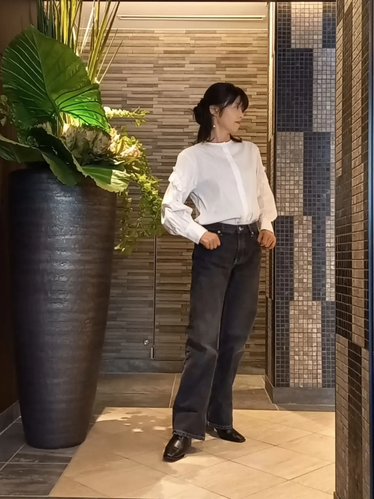 ZARAデニム×ブラウスで秋のお出かけコの画像_5